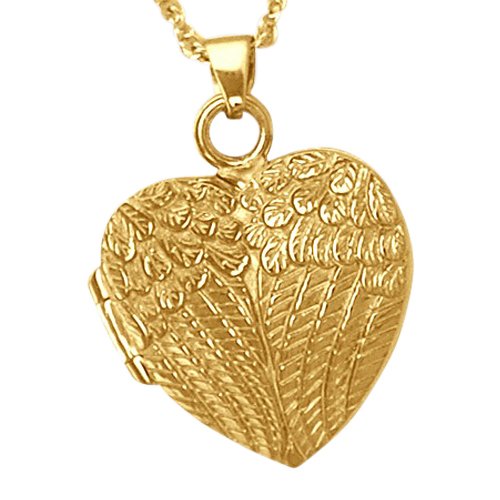 Wing Heart Locket Keepsake Pendant II